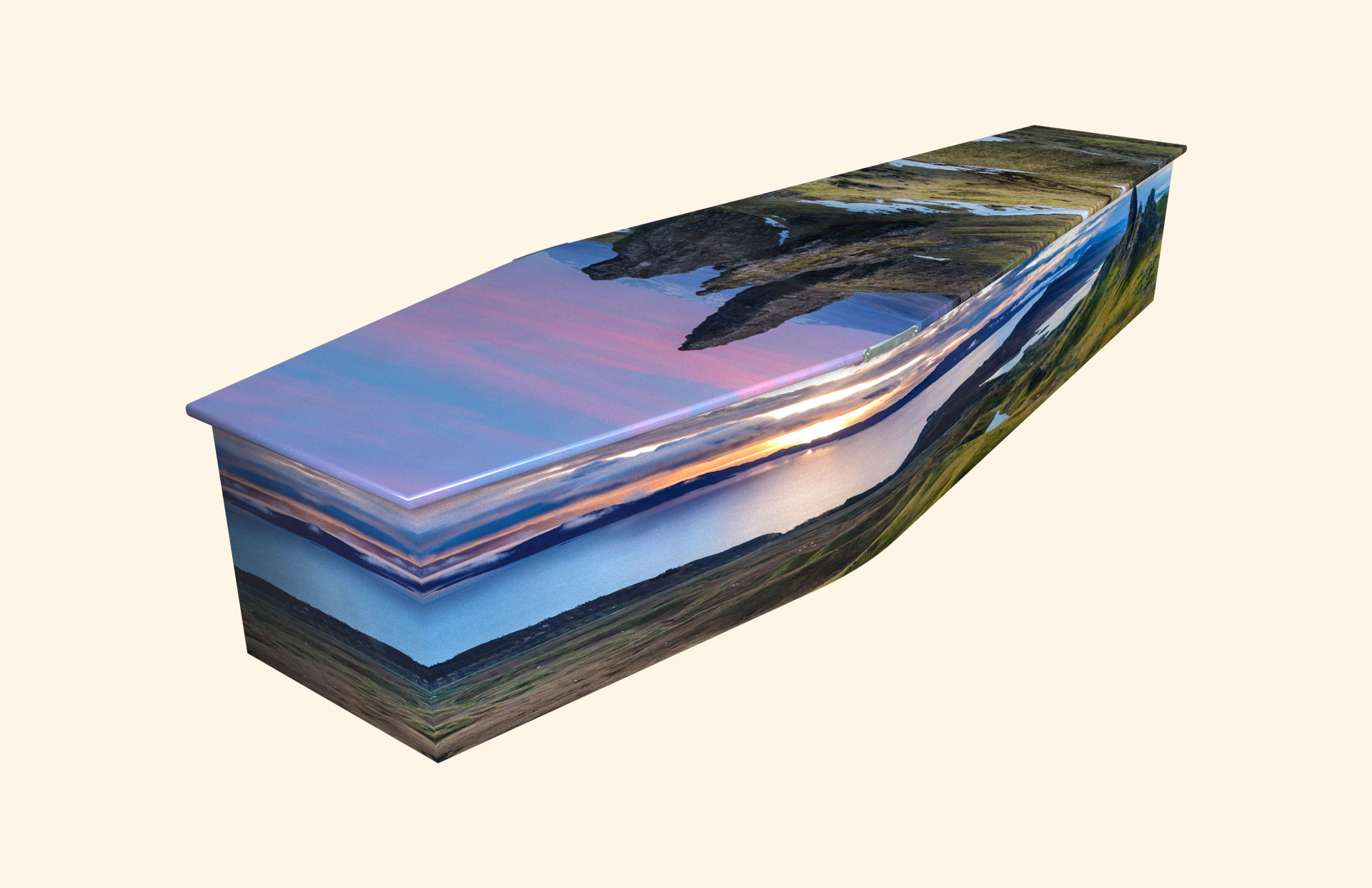 The Storr design on a traditional coffin